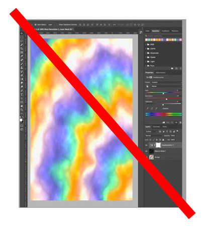 Just Say No to Digital Tie Dye Mock Ups