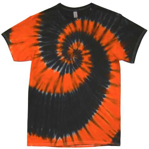 Orange / Black Swirl