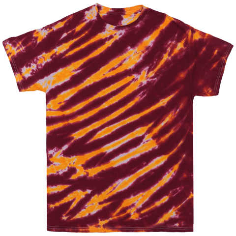 Maroon / Gold Tiger Stripe