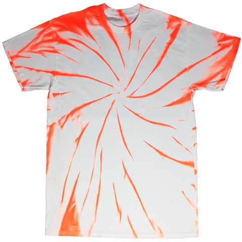 Neon Orange / White Vortex