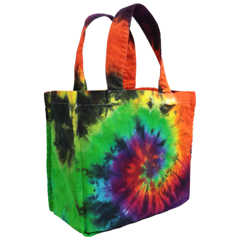 Electric Spiral Canvas Tote Bag