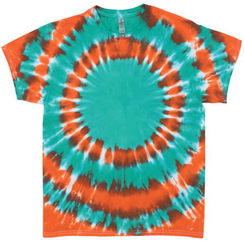 Aquamarine / Orange Bullseye