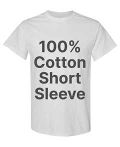 Short Sleeve T-Shirt - 4.7. oz 100% Cotton