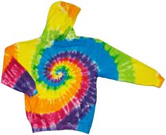 Image for Vivid Rainbow Swirl Hoodie