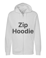 Full-Zip Hooded Sweatshirt - 7.8 oz. 80% Cotton/20% Polyester