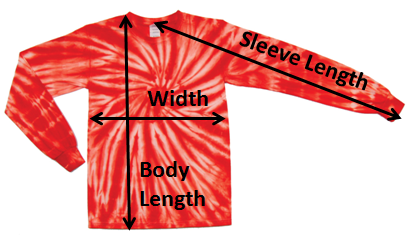 gildan long sleeve size chart